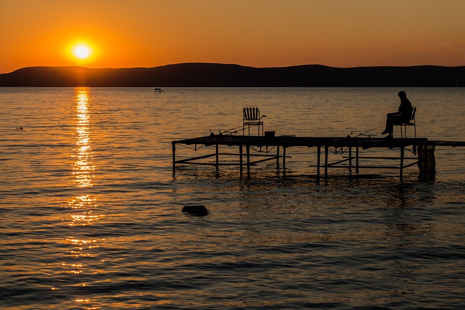 fishing on Lake Balaton