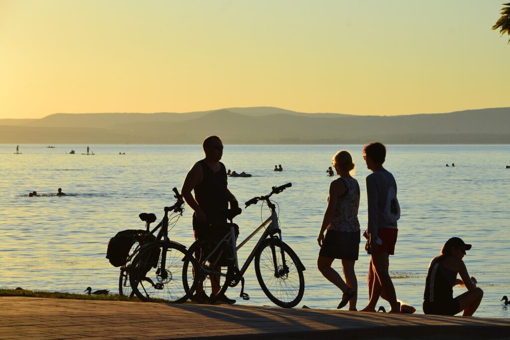 Siofok. Summer season.