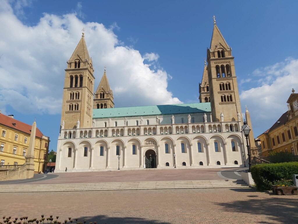 The Pécs Cathedral, officially known as the Cathedral of St. Peter and St. Paul (Pécsi Székesegyház)