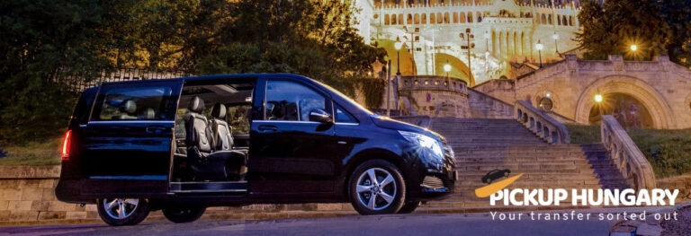 Van standing in Budapest ready for passengers