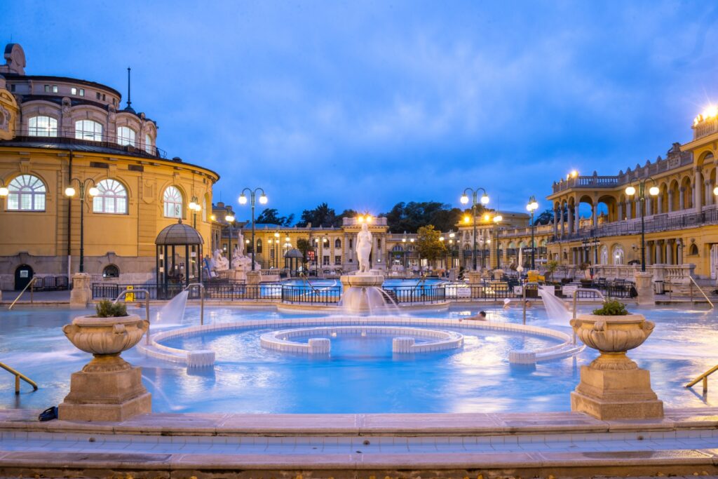 Szechenyi bath. Special Christmas Activities in Budapest