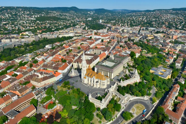 Budapest & Szentendre from the Sky