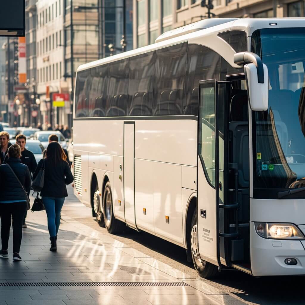 Bus Mercedes Tourismo – The perfect solution for larger groups, corporate teams, or families traveling together.