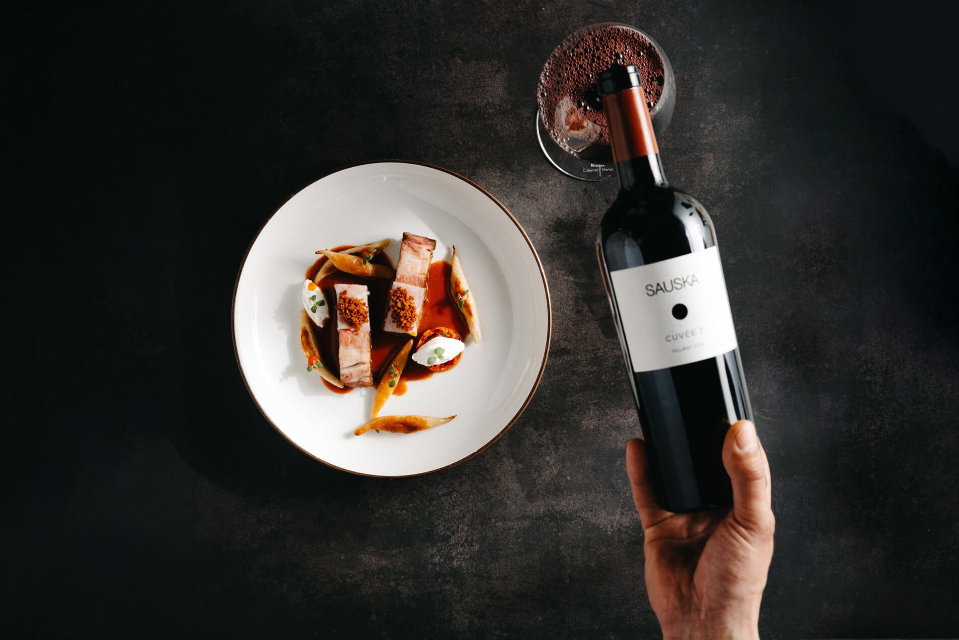Sauska fine dining and Villány red wine — premium wine tour