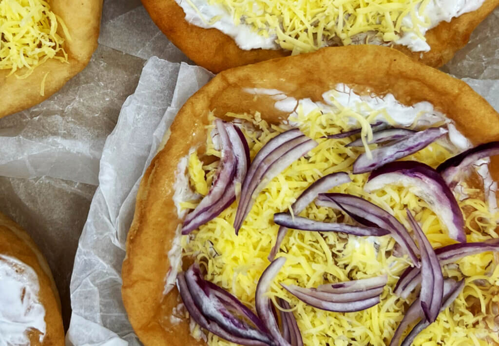 Lángos — Hungarian Fried Dough