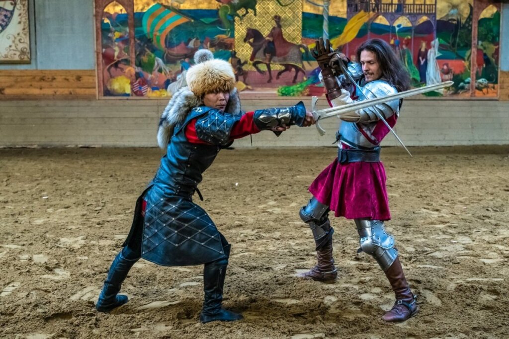 Sümeg Castle – Medieval Fortress and Knight’s Tournament Sword fights, mounted combat, and spear throwing