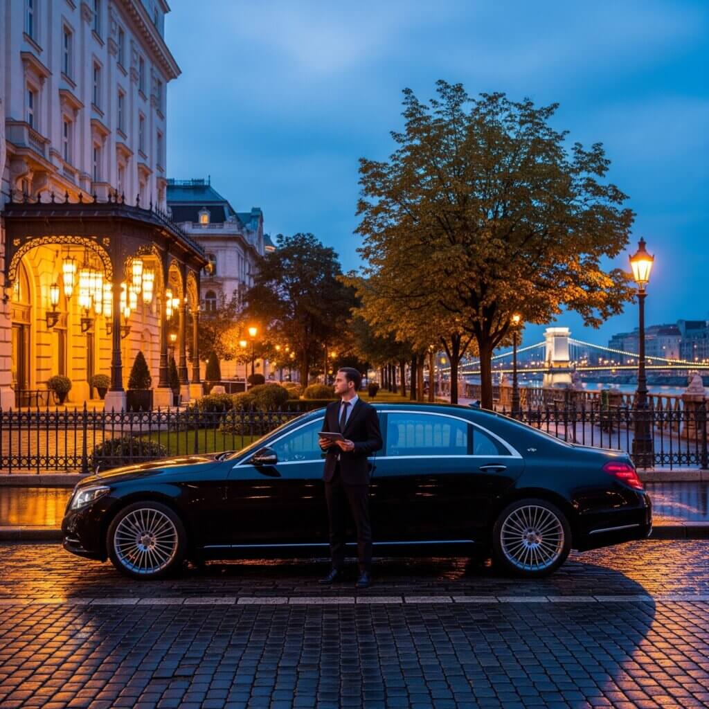 Mercedes S class. Частный трансфер в  Будапеште и выбор автомобиля