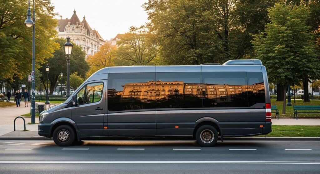 Автобус Mercedes Sprinter. закажите трансфер прямо от вашего отеля до пристани и обратно. Pickup Hungary предлагает любые варианты транспорта: от комфортных авто до минивэнов и автобусов. 