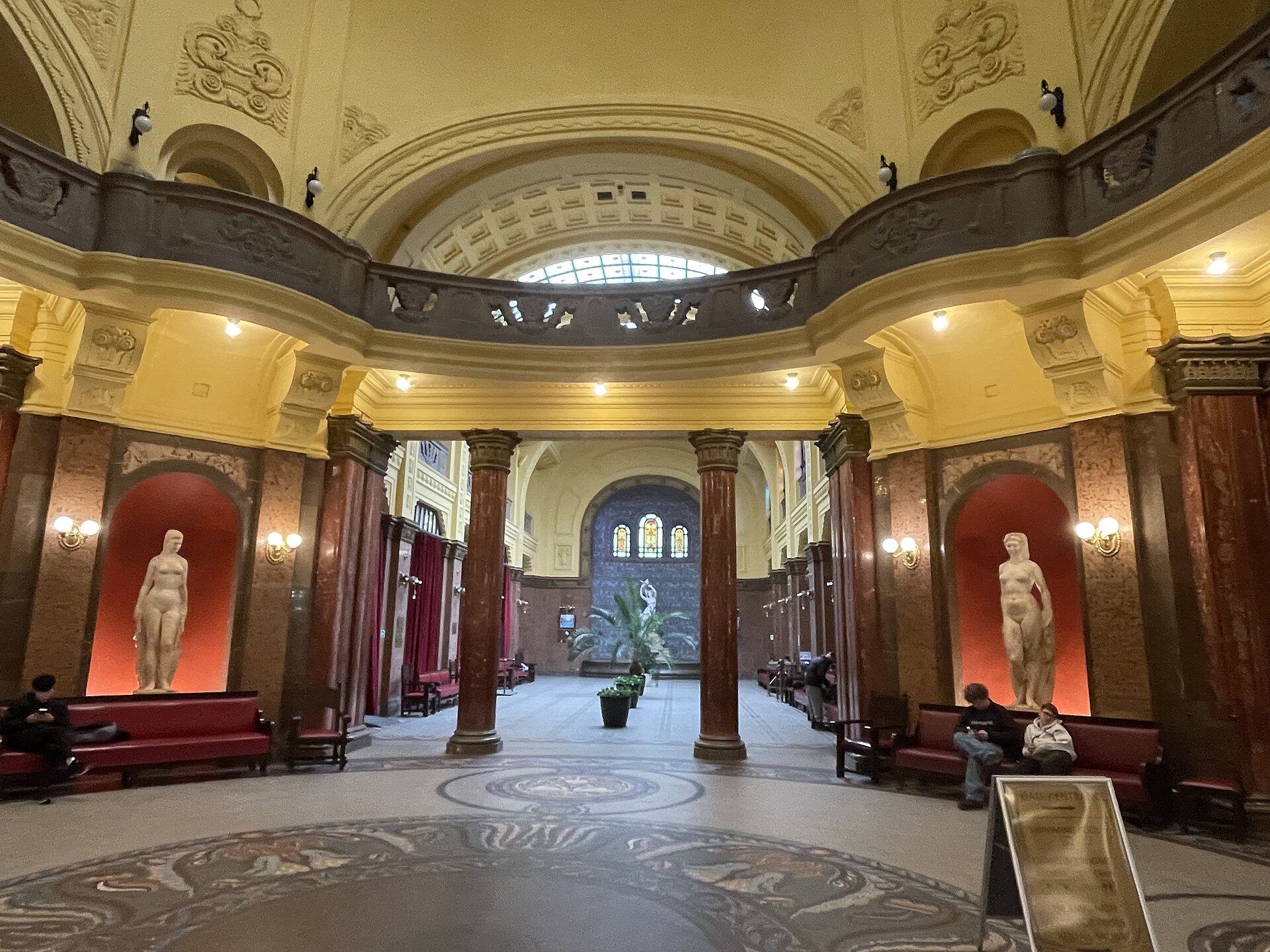 Art Nouveau interior of the Gellért, Budapest